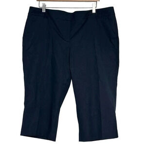 New York & Company‎ 18 plus-size black stretch dressy capri pants NEW